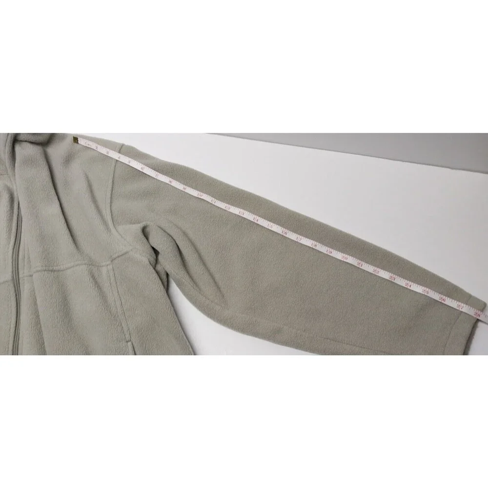 Columbia Sweater Mens XL Tan Fleece Full Zip Outdoors Sweatshirt VTG Work Comfy - Picture 9 of 16